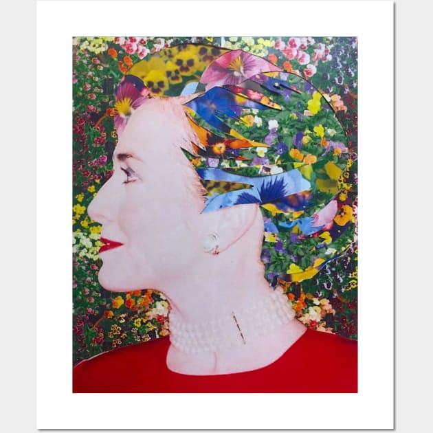 Hillary Clinton Floral Wall Art by austyndelugoart